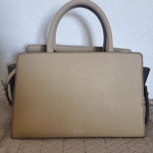 Zac zac Posen East/West Eartha Taupe Satchel With Strap